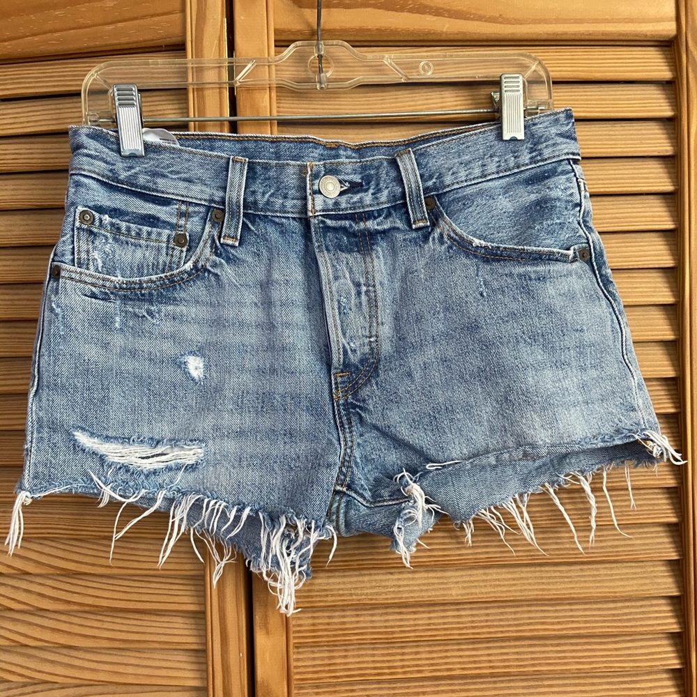 Levi’s Acid Wash 501 Denim Shorts